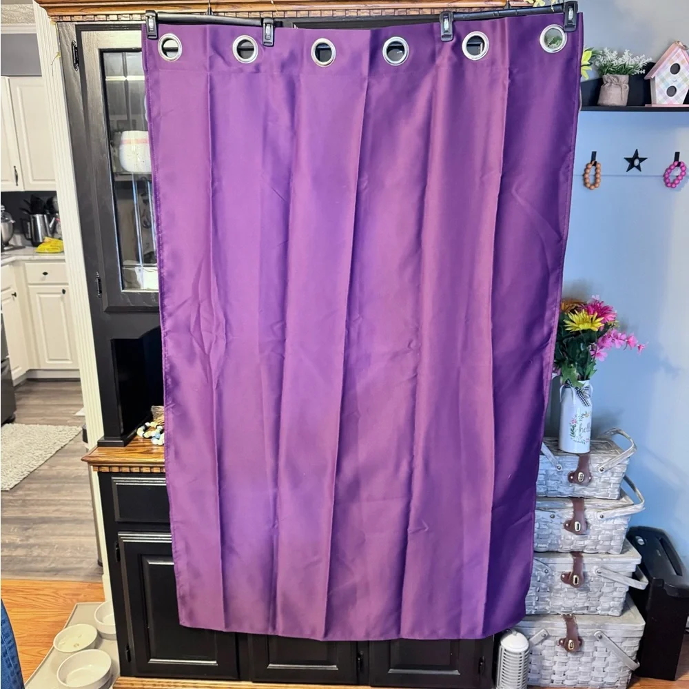 Set of Purple Curtains includes 2 Panels.